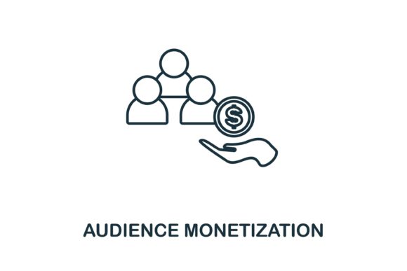 Audience Monetization Icon: A Modern Graphics Essential