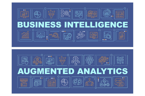Business Analytics Word Concepts Banners for Graphics