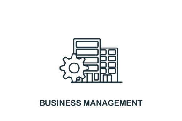 Business Management Icon: A Versatile Graphics Asset