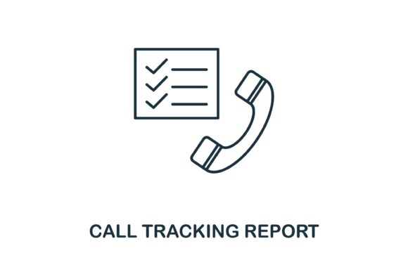Call Tracking Report Icon: A Versatile Graphics Asset