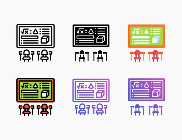 Classroom School Icon: A Versatile Graphics Asset