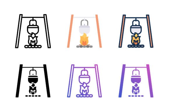 Cooking Pot Icon: A Versatile Graphic for Creative Projects