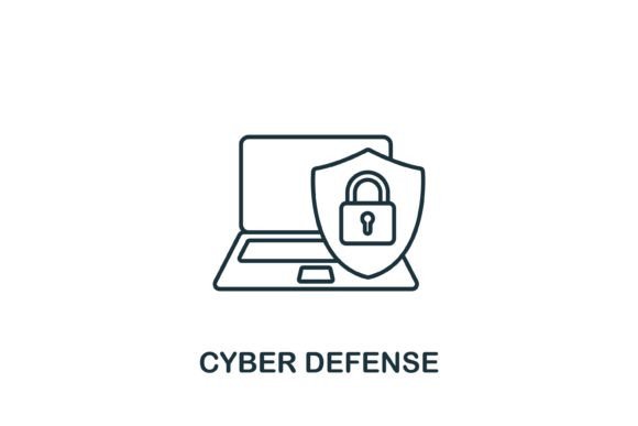 Cyber Defense Icon: A Versatile Graphics Asset for Modern Brands