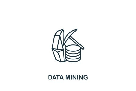 Data Mining Icon: A Modern Graphics Asset for Content Creators