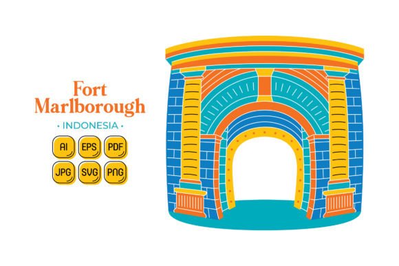 Fort Marlborough in Flat Design: Perfect for Local Branding