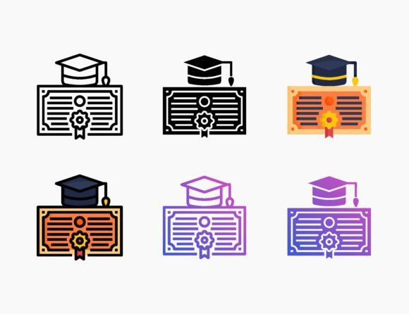 Graduation Education Icon: A Versatile Design