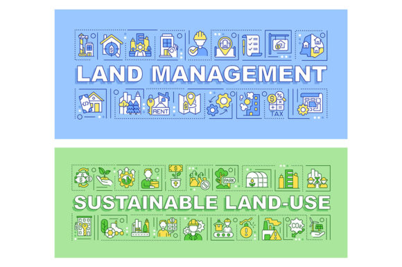 Land Management Banner Set: Perfect for Local Business Graphics