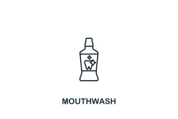 Mouthwash Icon: A Versatile Graphics Asset for Handmade Creations