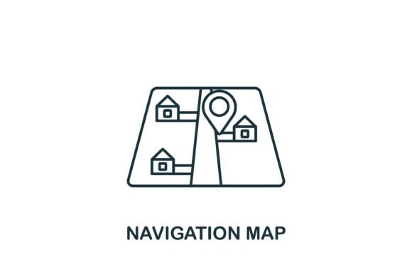 Navigation Map Icon: A Versatile Graphics Tool for Local Brands