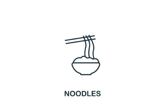 Noodles Icon: A Versatile Graphics Asset for Creative Marketers