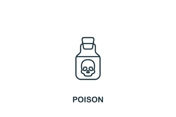 Poison Icon: A Versatile Graphic for Local Business Branding