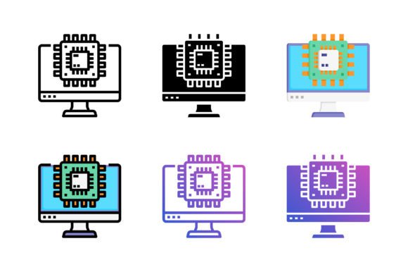 Processor CPU Icon: A Versatile Graphics Tool for Icons