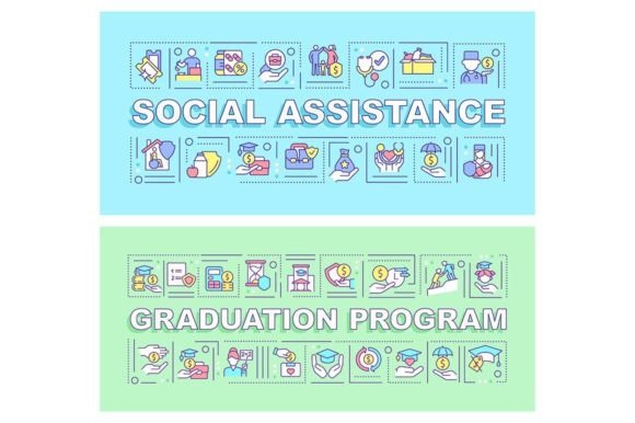 Review: Social Assistance Word Svg Banner Set for Graphics