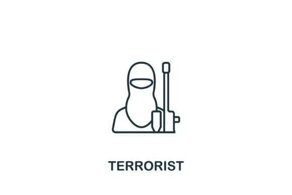 Terrorist Icon: A Bold Addition to Your Graphics and Icons