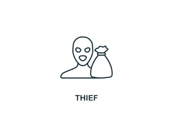 Thief Icon: A Versatile Graphic for Creative Content