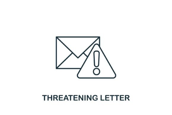 Threatening Letter Icon: A Bold Graphics Choice for Publishers