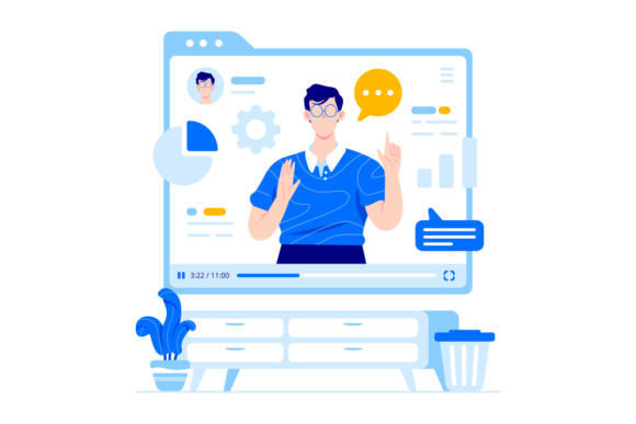Webinar Vector Illustration: A Versatile Graphics Tool